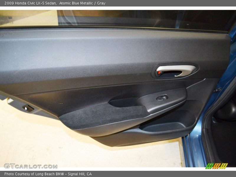 Atomic Blue Metallic / Gray 2009 Honda Civic LX-S Sedan