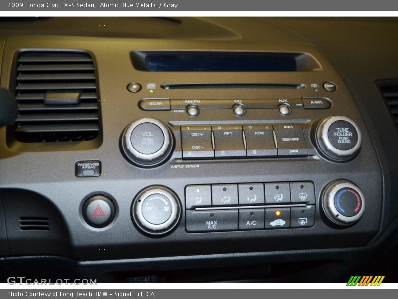 Atomic Blue Metallic / Gray 2009 Honda Civic LX-S Sedan