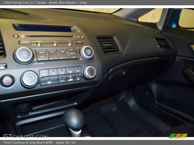 Atomic Blue Metallic / Gray 2009 Honda Civic LX-S Sedan