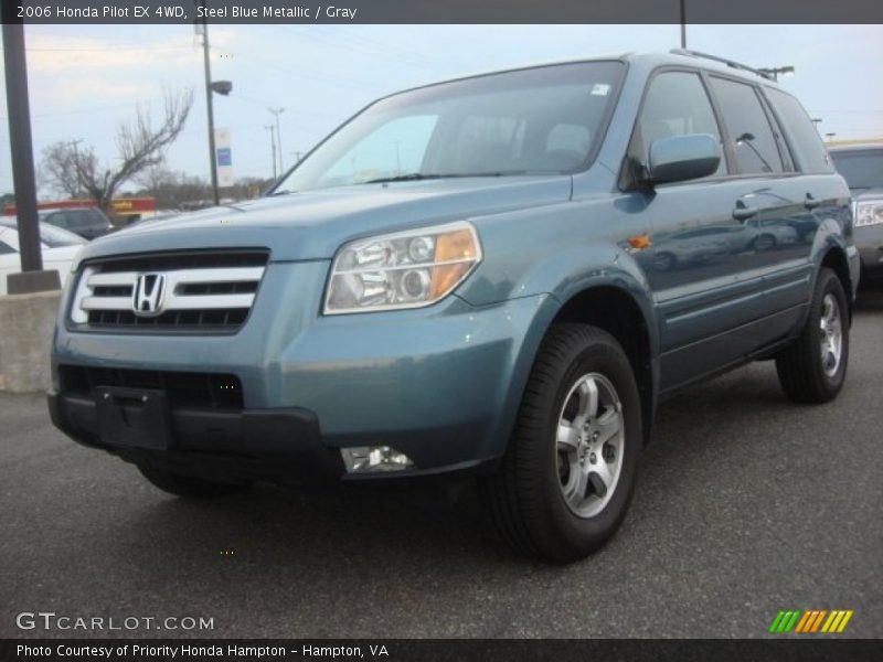 Steel Blue Metallic / Gray 2006 Honda Pilot EX 4WD