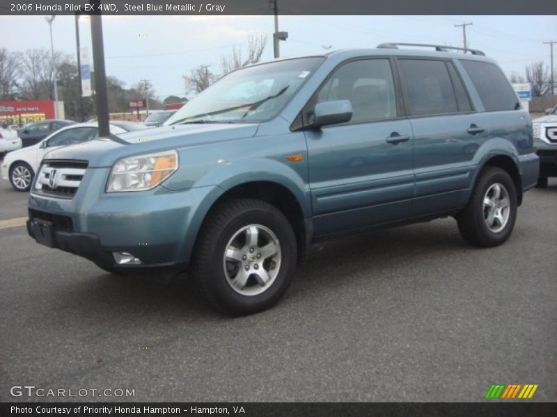 Steel Blue Metallic / Gray 2006 Honda Pilot EX 4WD
