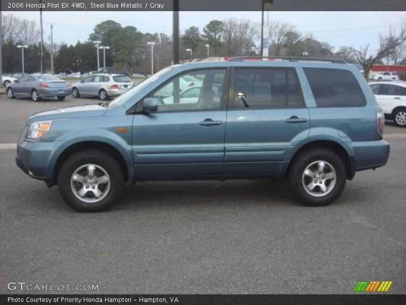 Steel Blue Metallic / Gray 2006 Honda Pilot EX 4WD