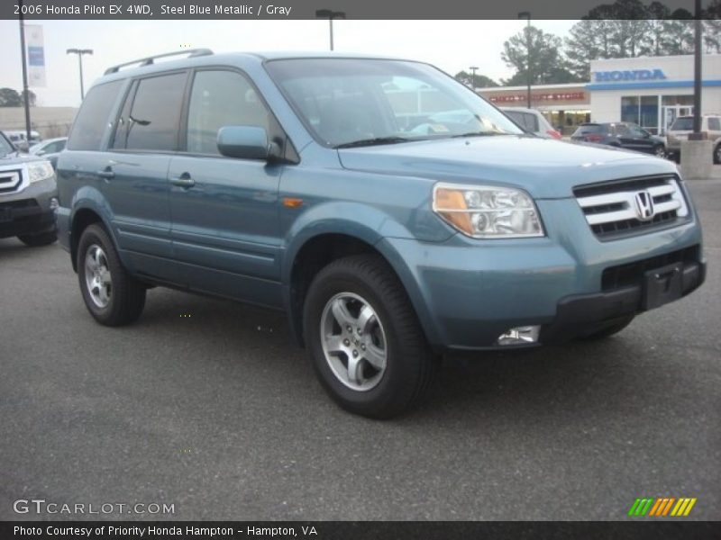 Steel Blue Metallic / Gray 2006 Honda Pilot EX 4WD