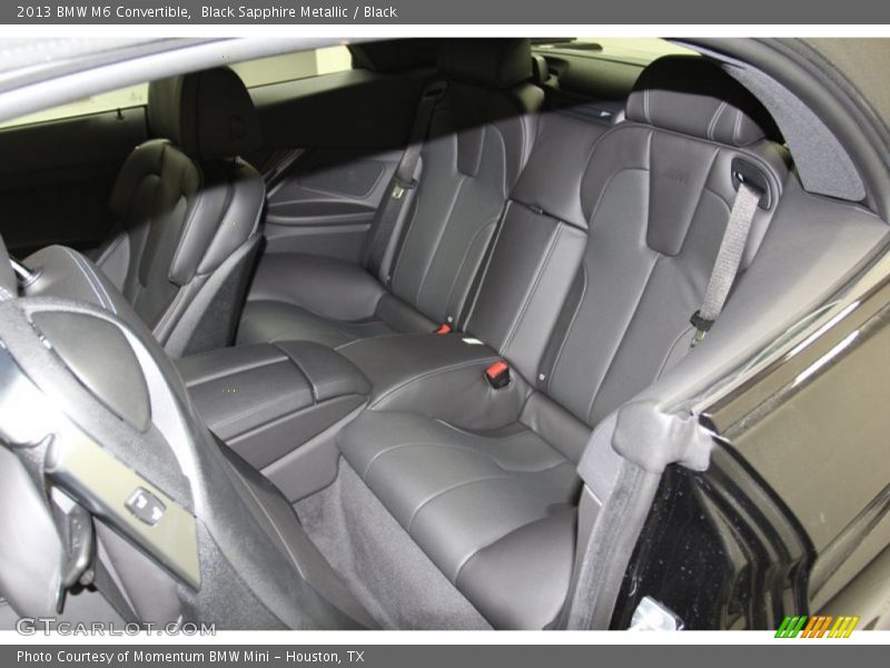 Rear Seat of 2013 M6 Convertible