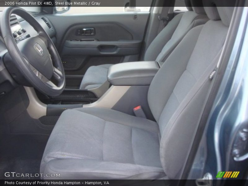Steel Blue Metallic / Gray 2006 Honda Pilot EX 4WD
