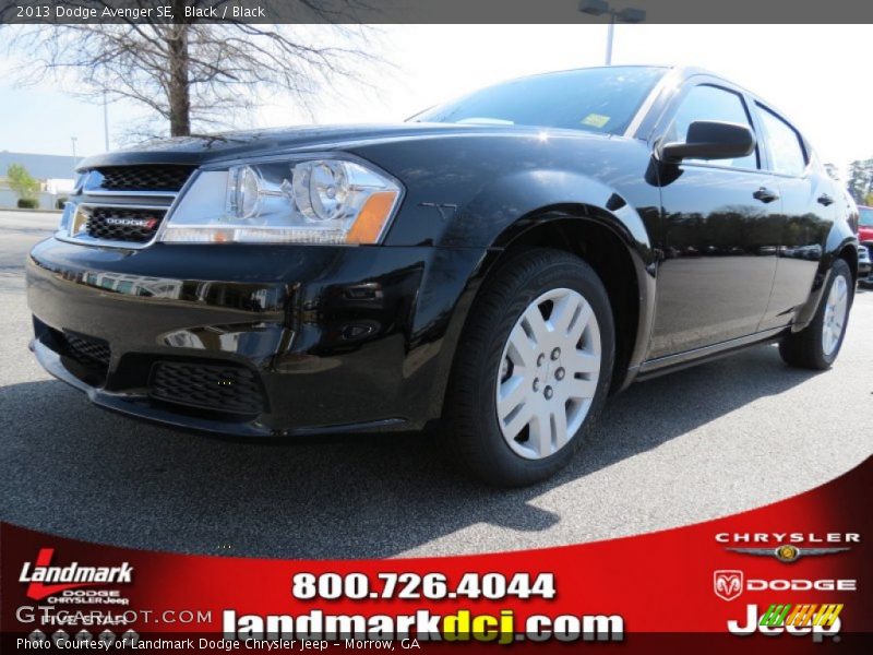 Black / Black 2013 Dodge Avenger SE