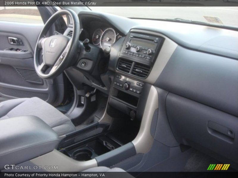 Steel Blue Metallic / Gray 2006 Honda Pilot EX 4WD