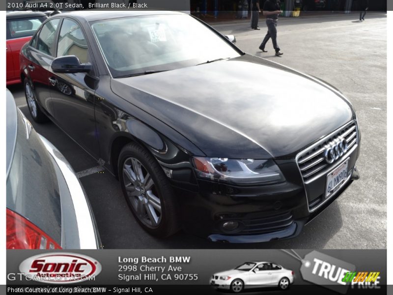 Brilliant Black / Black 2010 Audi A4 2.0T Sedan