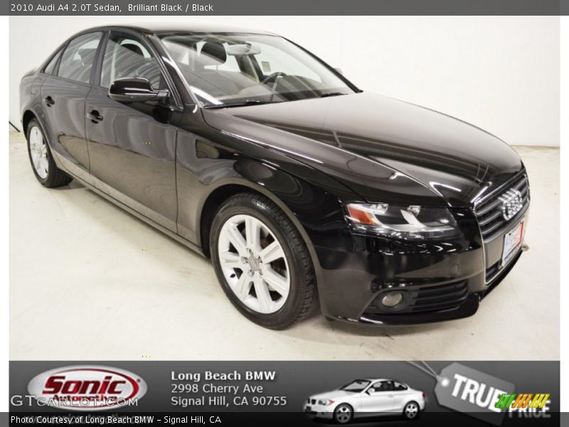 Brilliant Black / Black 2010 Audi A4 2.0T Sedan