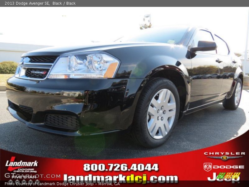 Black / Black 2013 Dodge Avenger SE