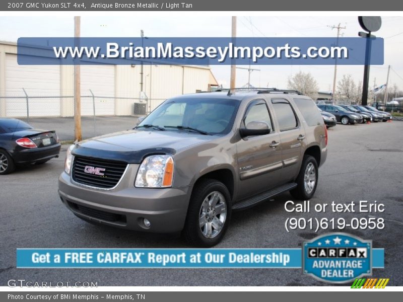 Antique Bronze Metallic / Light Tan 2007 GMC Yukon SLT 4x4