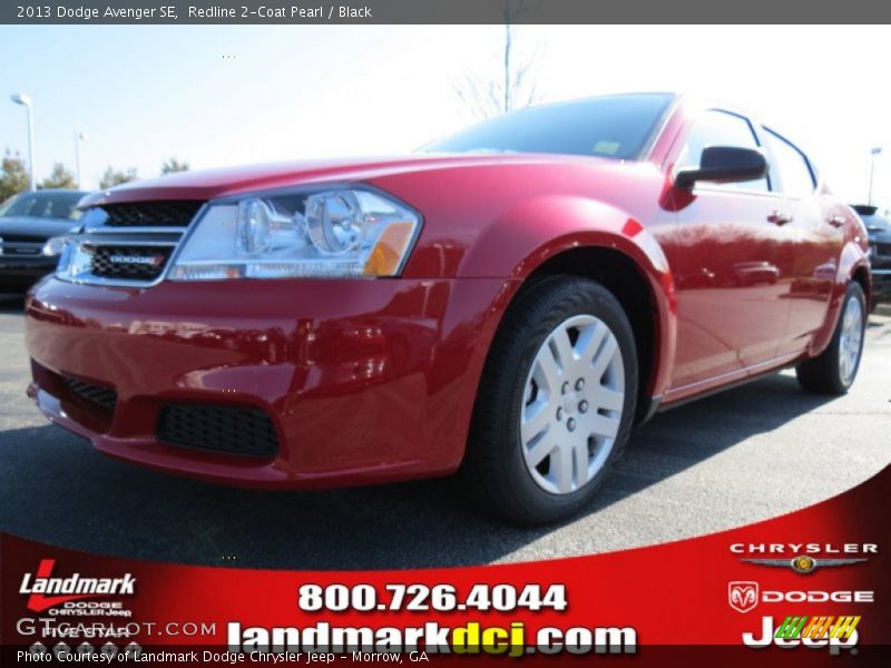 Redline 2-Coat Pearl / Black 2013 Dodge Avenger SE