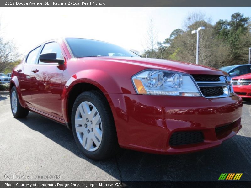 Redline 2-Coat Pearl / Black 2013 Dodge Avenger SE