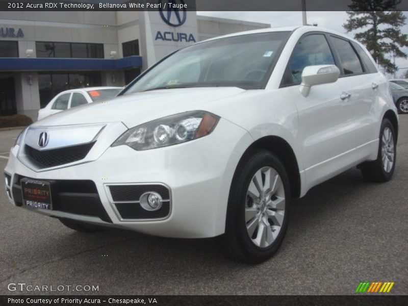 Bellanova White Pearl / Taupe 2012 Acura RDX Technology