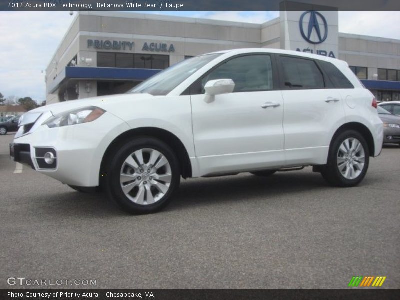 Bellanova White Pearl / Taupe 2012 Acura RDX Technology