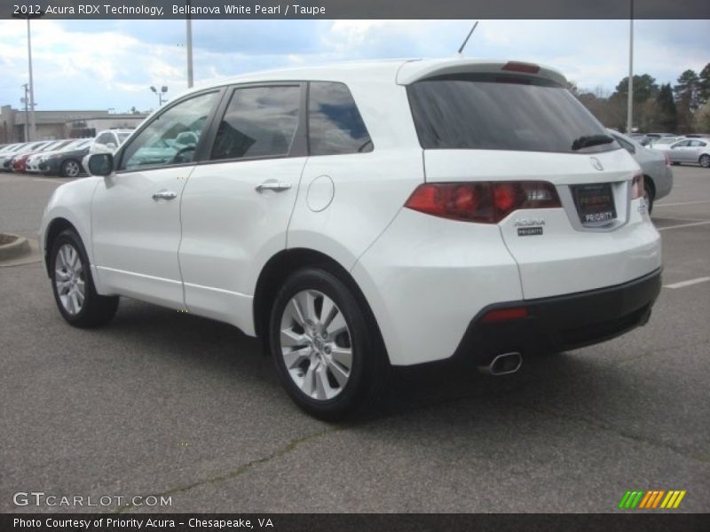 Bellanova White Pearl / Taupe 2012 Acura RDX Technology