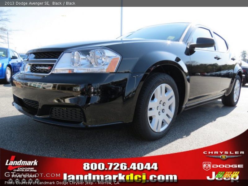 Black / Black 2013 Dodge Avenger SE