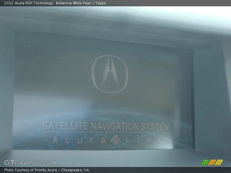 Bellanova White Pearl / Taupe 2012 Acura RDX Technology