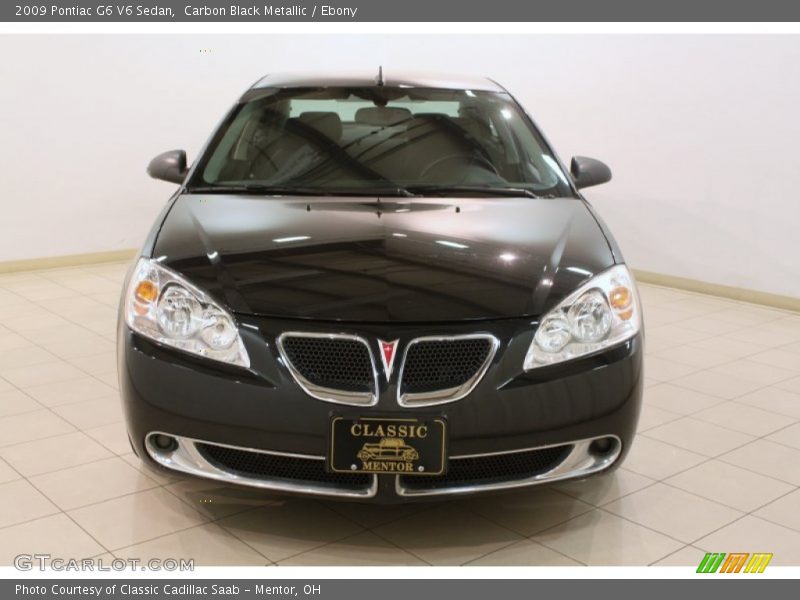 Carbon Black Metallic / Ebony 2009 Pontiac G6 V6 Sedan