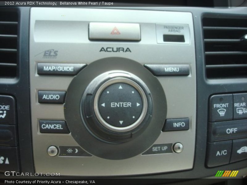 Bellanova White Pearl / Taupe 2012 Acura RDX Technology