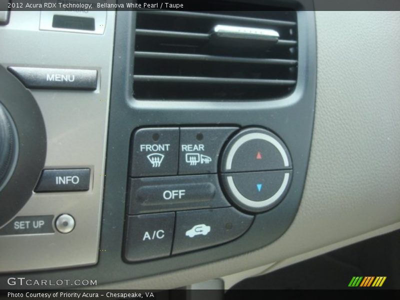 Bellanova White Pearl / Taupe 2012 Acura RDX Technology