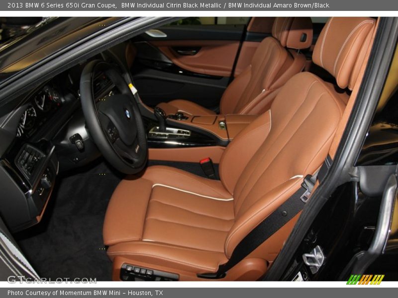  2013 6 Series 650i Gran Coupe BMW Individual Amaro Brown/Black Interior