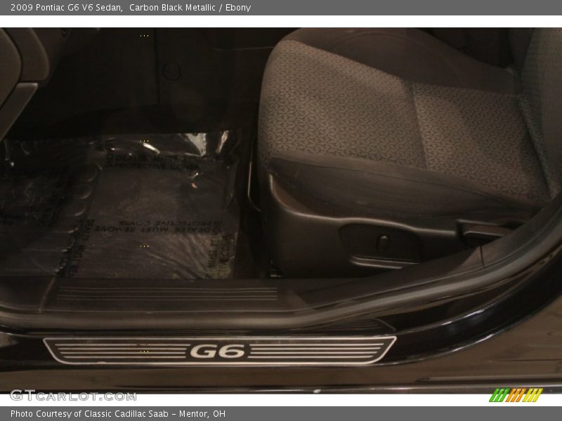 Carbon Black Metallic / Ebony 2009 Pontiac G6 V6 Sedan