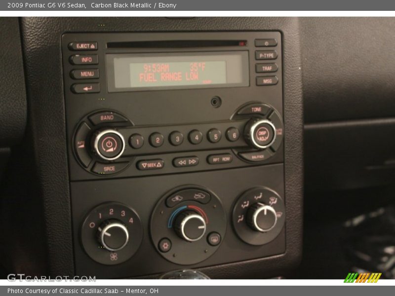 Controls of 2009 G6 V6 Sedan