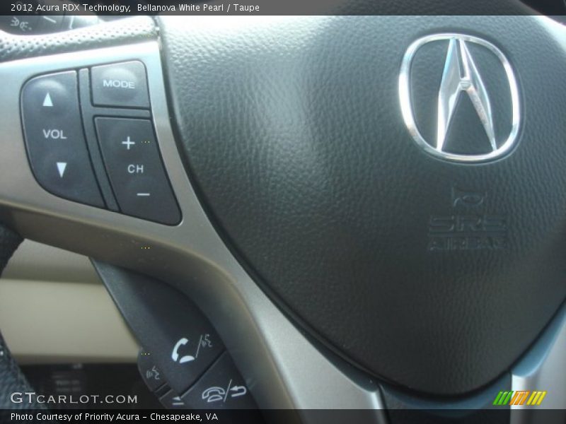 Bellanova White Pearl / Taupe 2012 Acura RDX Technology
