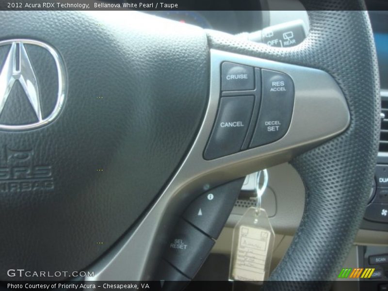 Bellanova White Pearl / Taupe 2012 Acura RDX Technology