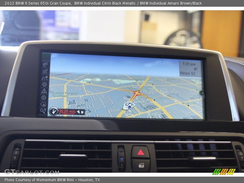 Navigation of 2013 6 Series 650i Gran Coupe