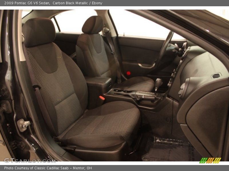  2009 G6 V6 Sedan Ebony Interior