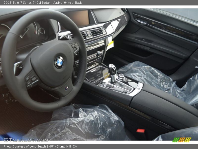 Alpine White / Black 2013 BMW 7 Series 740Li Sedan