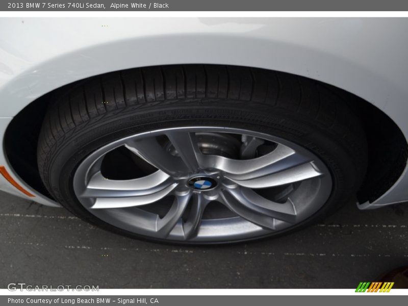 Alpine White / Black 2013 BMW 7 Series 740Li Sedan