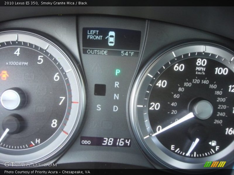 Smoky Granite Mica / Black 2010 Lexus ES 350