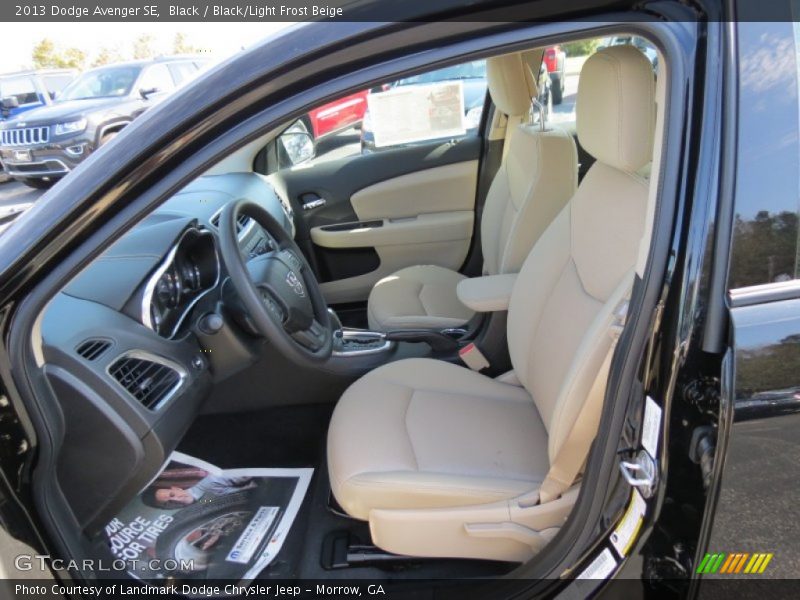 Black / Black/Light Frost Beige 2013 Dodge Avenger SE
