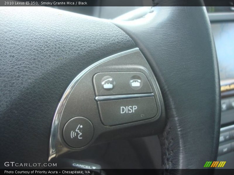 Smoky Granite Mica / Black 2010 Lexus ES 350