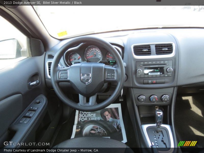 Billet Silver Metallic / Black 2013 Dodge Avenger SE