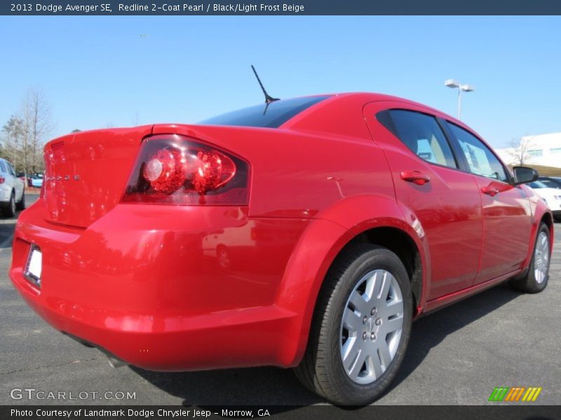 Redline 2-Coat Pearl / Black/Light Frost Beige 2013 Dodge Avenger SE