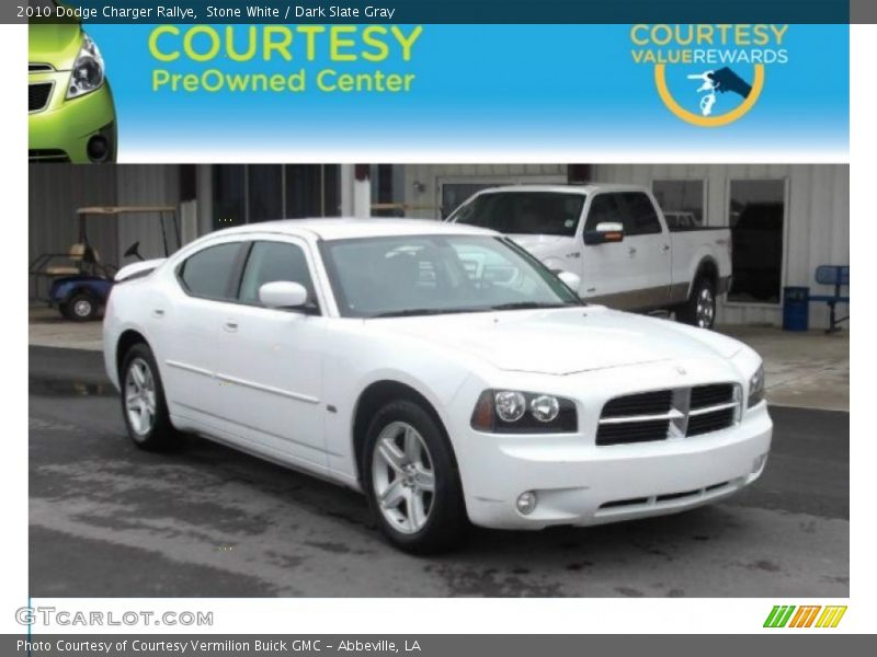 Stone White / Dark Slate Gray 2010 Dodge Charger Rallye