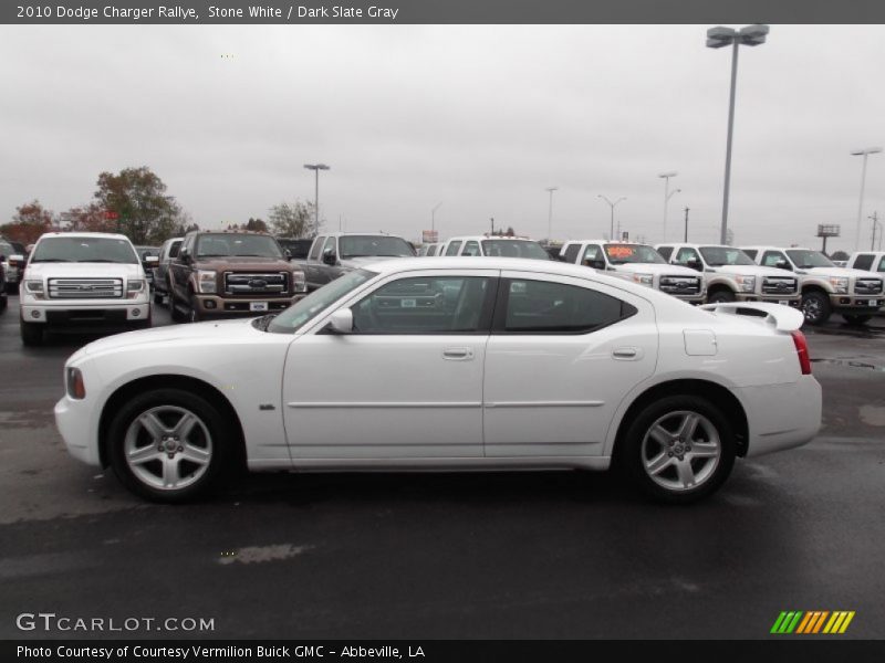 Stone White / Dark Slate Gray 2010 Dodge Charger Rallye