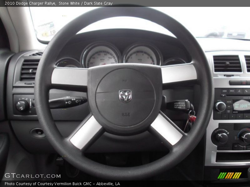 Stone White / Dark Slate Gray 2010 Dodge Charger Rallye