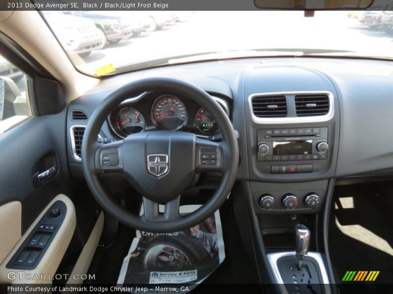 Black / Black/Light Frost Beige 2013 Dodge Avenger SE