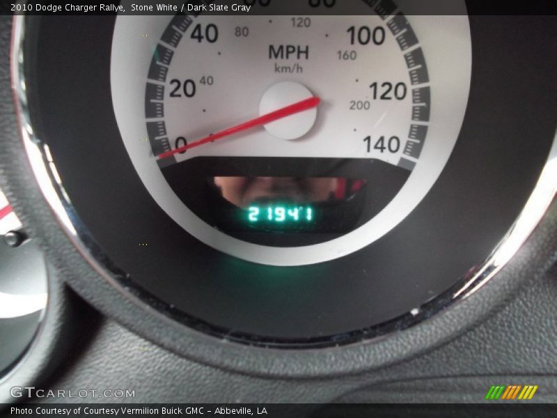 Stone White / Dark Slate Gray 2010 Dodge Charger Rallye