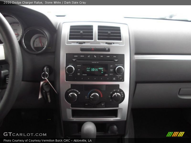 Stone White / Dark Slate Gray 2010 Dodge Charger Rallye