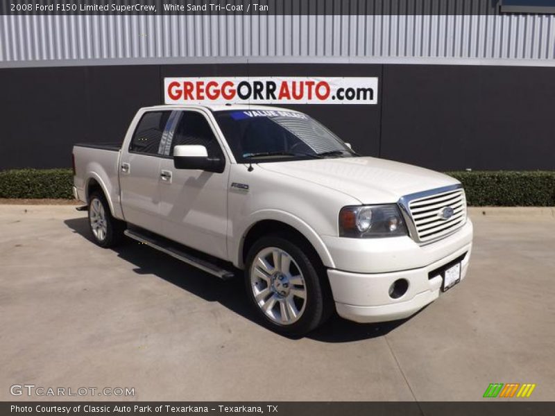 White Sand Tri-Coat / Tan 2008 Ford F150 Limited SuperCrew