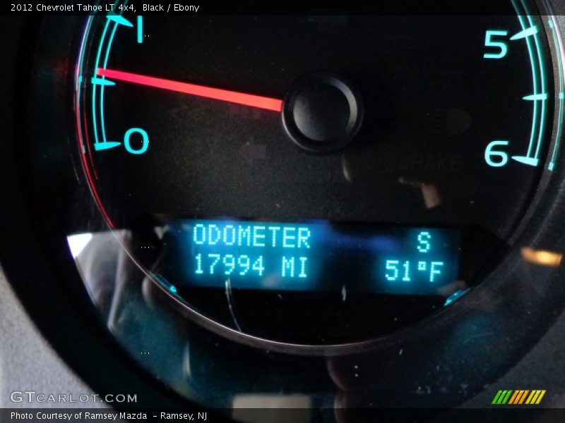 Black / Ebony 2012 Chevrolet Tahoe LT 4x4