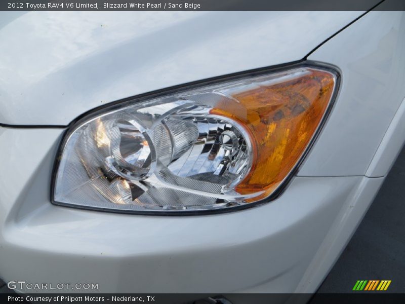 Blizzard White Pearl / Sand Beige 2012 Toyota RAV4 V6 Limited