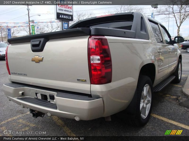 Gold Mist Metallic / Ebony/Light Cashmere 2007 Chevrolet Avalanche LT 4WD