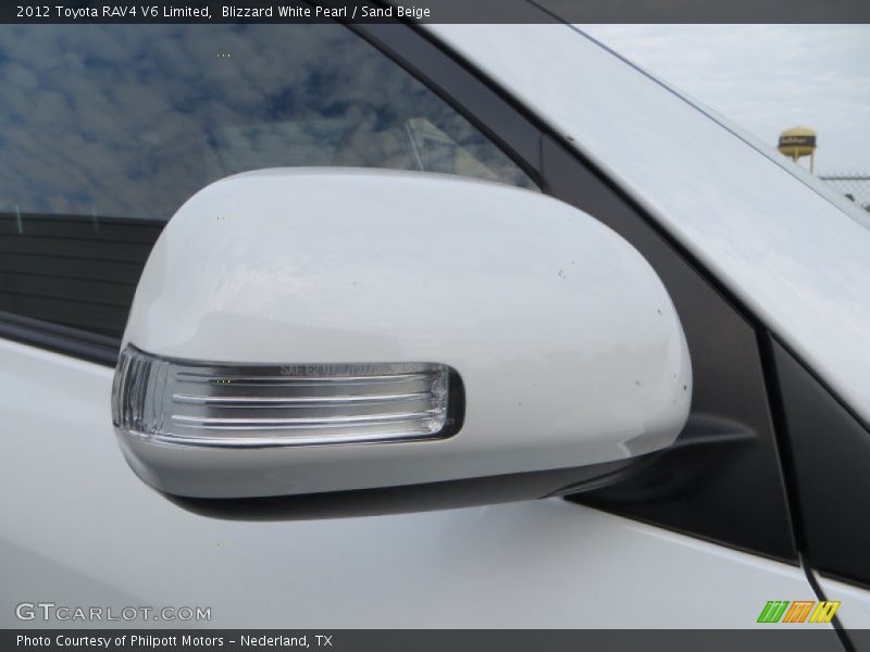 Blizzard White Pearl / Sand Beige 2012 Toyota RAV4 V6 Limited